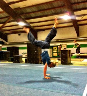 halber Handstand - Quelle: (c) Tina